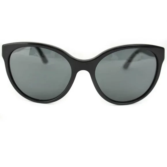 VERSACE "Greca": Black, "Meandros" & Gold Logo Sunglasses (mq) - Picture 4 of 10